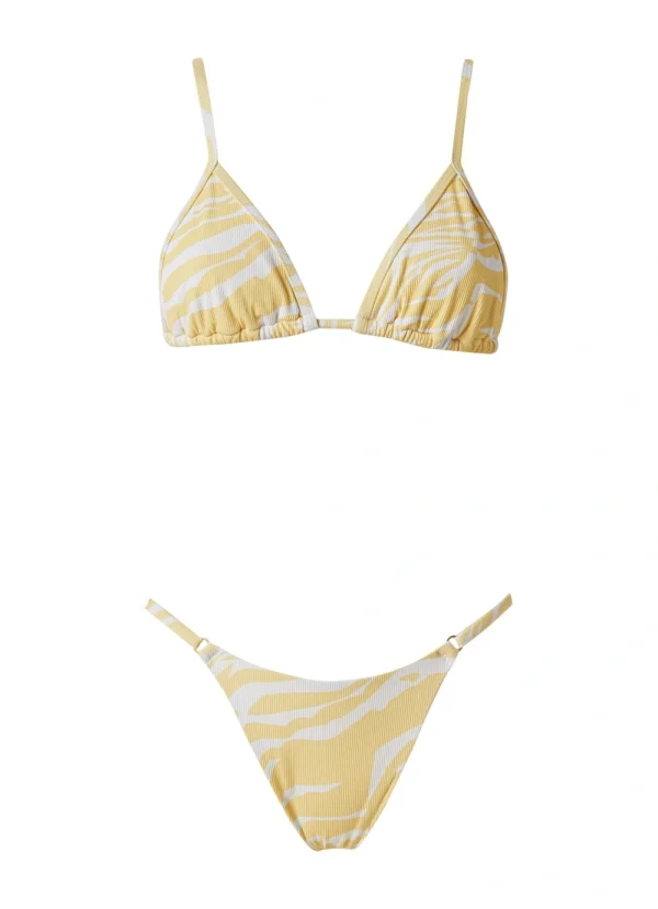 Quinn Yellow Zebra Rib