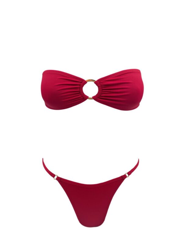MERLOT STRAPLESS BIKINI