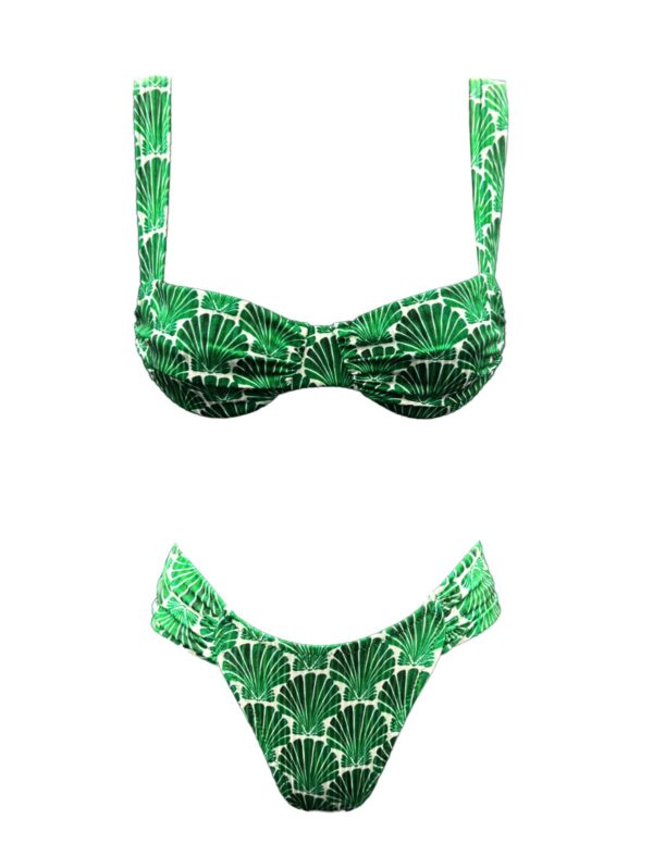 GREEN SEASHELL WIRE BIKINI