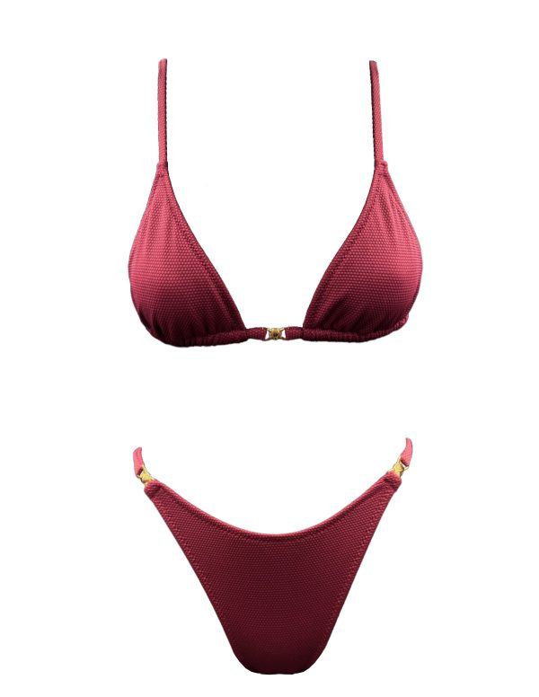 WINE SHELL TRIANGLE BIKINI