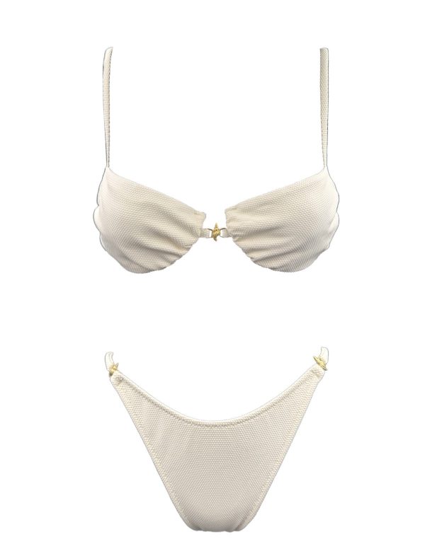IVORY SNAIL WIRE BIKINI