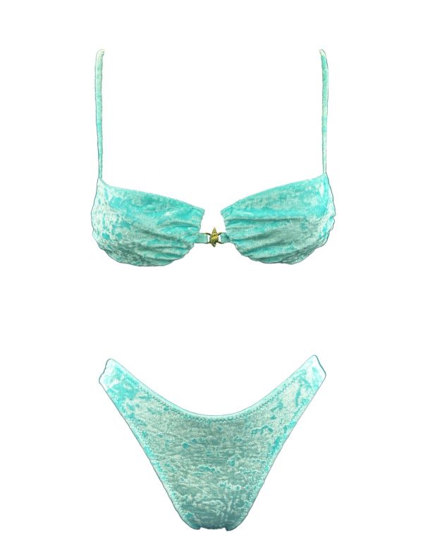 AQUA VELVET SNAIL WIRE BIKINI